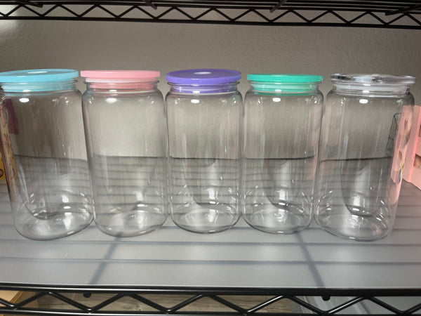 Build Your Own Cup (16 oz Clear Cup, Colored Lid)