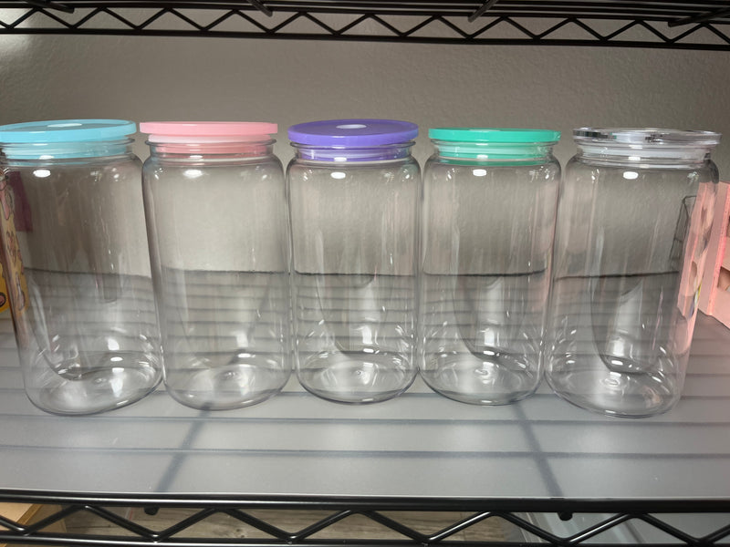 Build Your Own Cup (16 oz Clear Cup, Colored Lid)